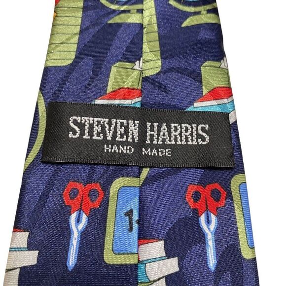 Steven Harris Tie Men's Necktie Teachers Law History Art Math Novelty Professor - Picture 4 of 7